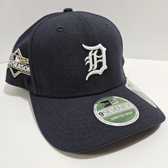 New Era Other - NEW Detroit Tigers New Era 2025 Postseason 9SEVENTY Stretch Snapback Hat Navy